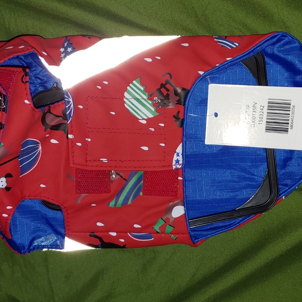 NWT Reflective XXS puppy dog raincoat - Picture 3 of 5